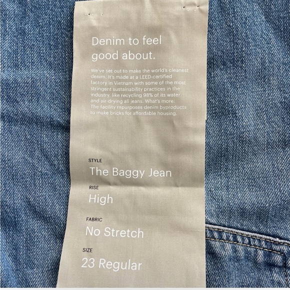 Everlane The Baggy Jean 23 Regular - High Rise Loose Jeans - Picture 3 of 6